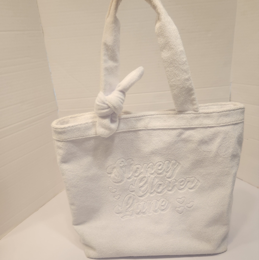 Stoney Clover Lane x Target White Terry Cloth Beach Tote Bag